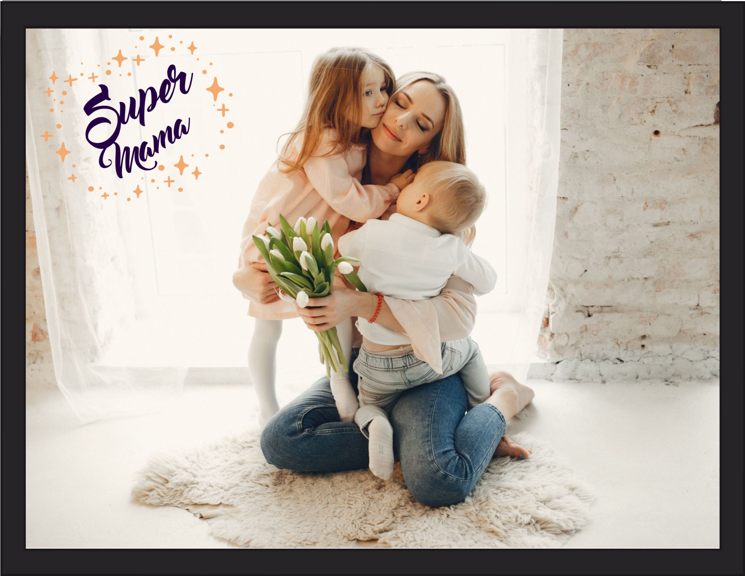 Plakat ze zdjęcia super mama