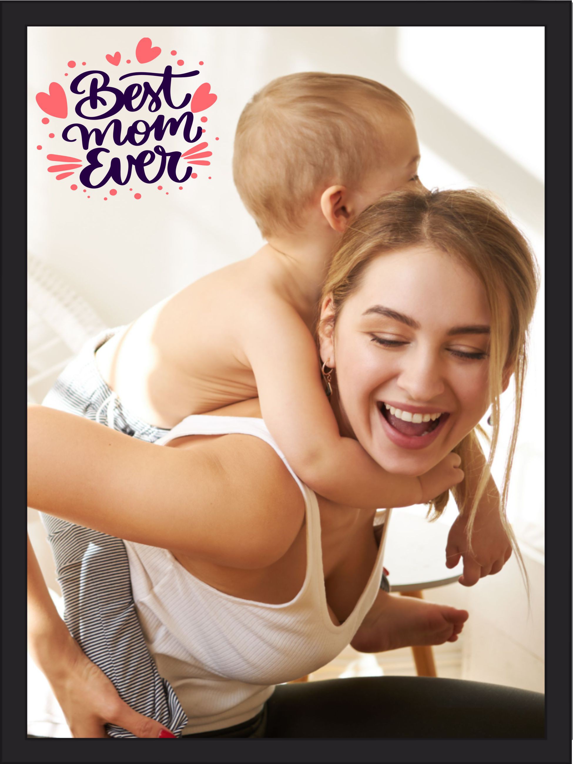 Plakat z własnego zdjęcia najlepsza mama na świecie
