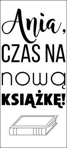 Drewniana zakładka do książki, upominek dla czytelnika, dla niej, dla niego, czarny nadruk 08 - zdjęcie 2