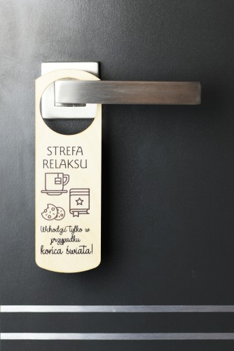 Drewniana zawieszka na drzwi, upominek, strefa relaksu, zawieszka 06 - zdjęcie 4