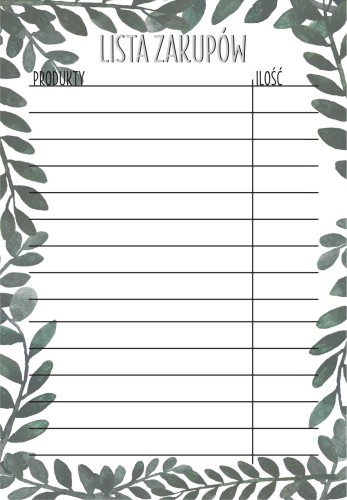 Planer XXL tablica magnetyczna na lodówkę + pisak i notes lista zakupów 4613 - zdjęcie 3