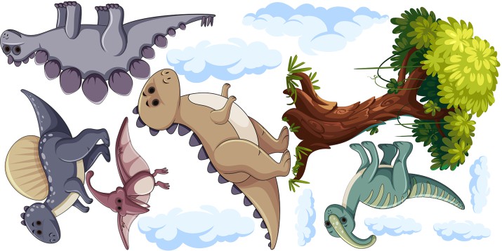 Naklejka dla dziecka ścienna dinozaury  41542 - zdjęcie 2
