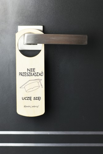 Drewniana zawieszka na drzwi, upominek dla wielbiciela książek, zawieszka 01 - zdjęcie 4