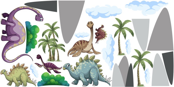 Naklejki dla dziecka ścienne zaginiony świat dinozaury 41545 - zdjęcie 2