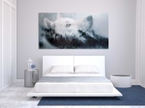 Obraz na ścianę do sypialni las, wilk, zima 20292 Naklejkomania - zdjecie 2 - miniatura
