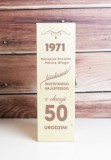 Skrzynka drewniana, prezent podziękowanie skrzynka na wino prezent na urodziny 02 Naklejkomania - zdjecie 1 - miniatura