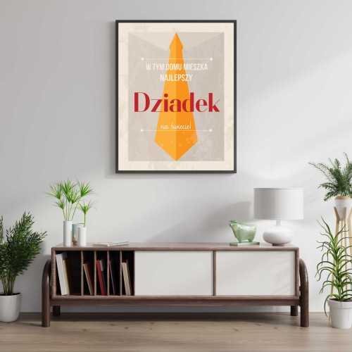 Plakat w czarnej ramce Dzień Dziadka 02 - zdjęcie 2