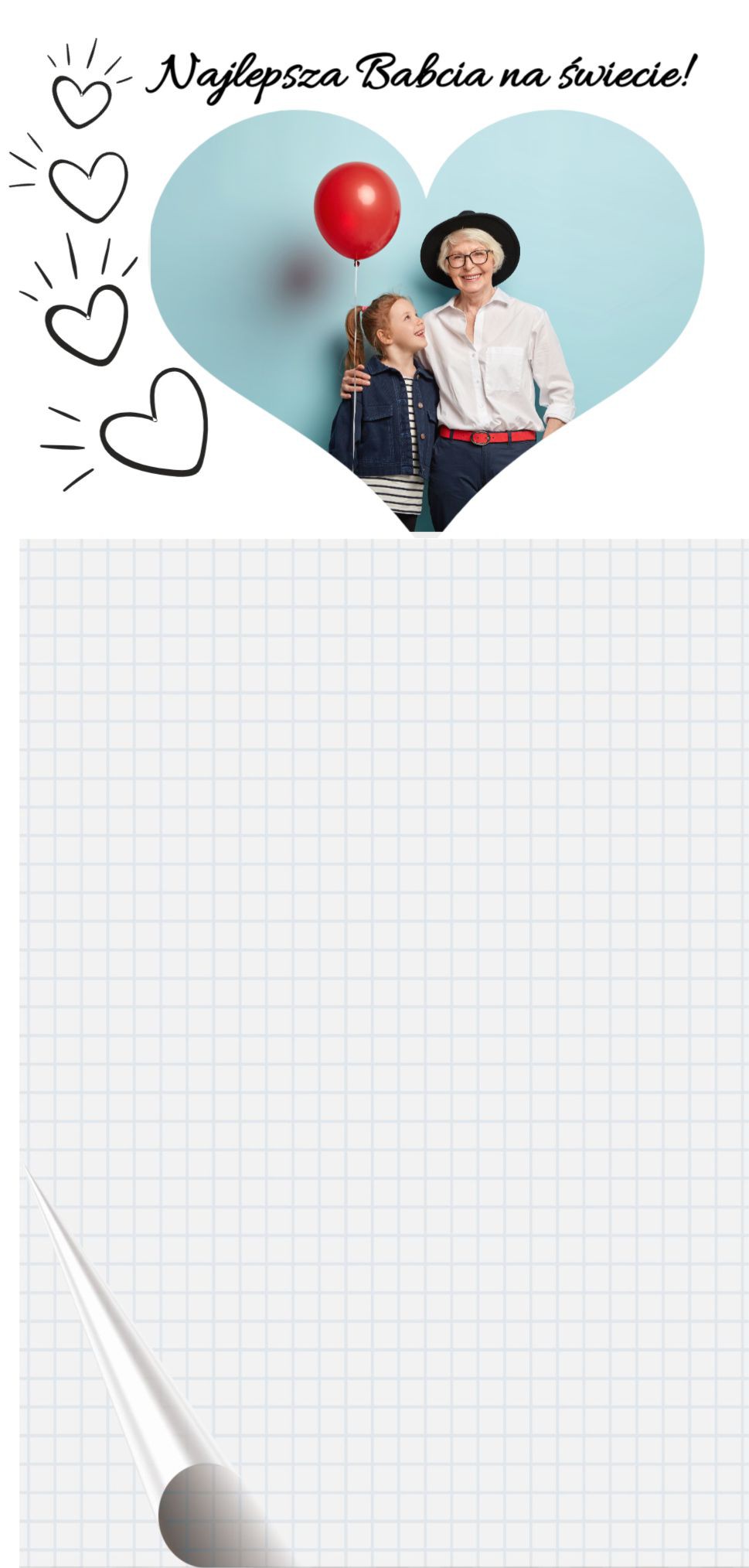 Notes na magnesie najlepsza babcia
