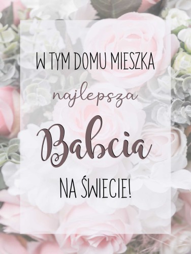 Plakat w czarnej ramce Dzień Babci 01 - zdjęcie 3