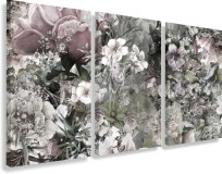 Obraz na ścianę do sypialni akwarela, kwiaty, vintage 20306 Naklejkomania - zdjecie 1 - miniatura