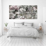 Obraz na ścianę do sypialni akwarela, kwiaty, vintage 20306 Naklejkomania - zdjecie 2 - miniatura