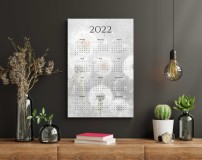 Obraz na ścianę na płótnie kalendarz 2022 64605 Naklejkomania - zdjecie 2 - miniatura