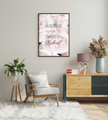 Plakat w czarnej ramce Dzień Babci 02 - zdjęcie 2