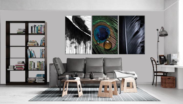 Obraz na ścianę do sypialni pawie oko 41560 - zdjęcie 2