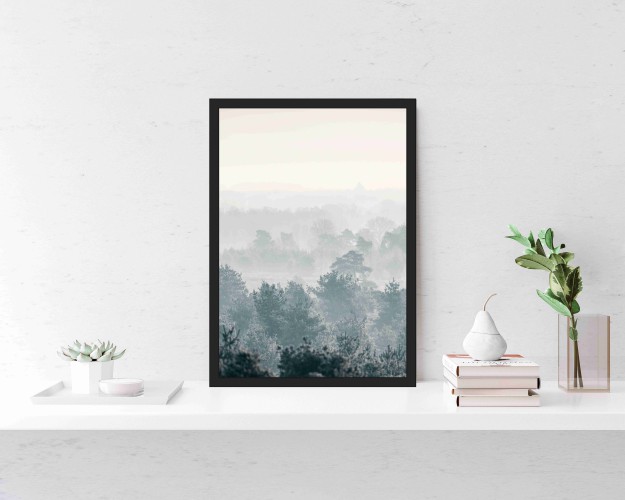 Plakat las we mgle 61261 - zdjęcie 2