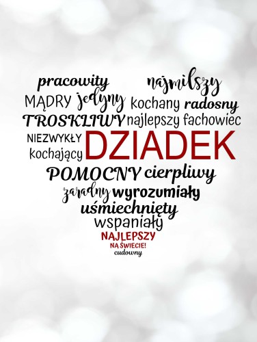 Plakat w czarnej ramce Dzień Dziadka 05 - zdjęcie 3