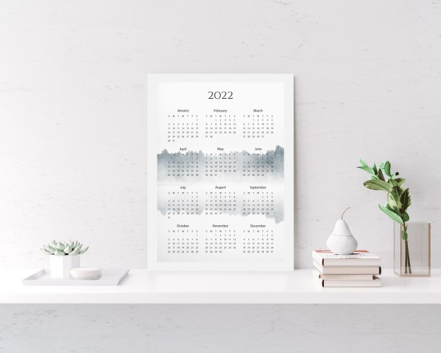 Plakat kalendarz 2022 plakat w ramie z kalendarzem 61271 - zdjęcie 2