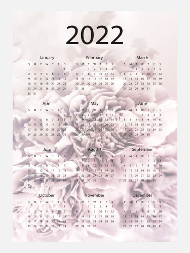 Plakat kalendarz 2022 plakat w ramie z kalendarzem 61269 Naklejkomania - zdjecie 1