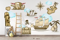 Naklejki do pokoju dziecięcego Piraci 41569 Naklejkomania - zdjecie 1 - miniatura