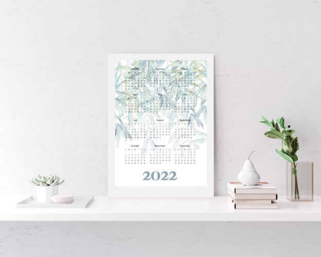 Plakat kalendarz 2022 plakat w ramie z kalendarzem 61272 - zdjęcie 2
