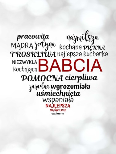 Plakat w czarnej ramce Dzień Babci 04 - zdjęcie 3