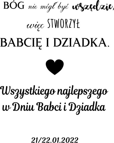 Drewniana, grawerowana zawieszka, prezent Dzień Babci, Dzień Dziadka duża - zdjęcie 2