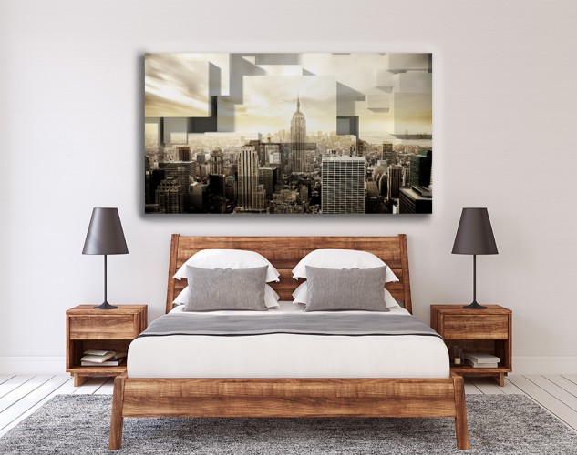 Obrazy na ścianę Miasto geometria 3D 70021 - zdjęcie 2