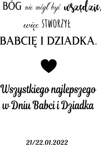 Drewniana, grawerowana zawieszka, prezent Dzień Babci, Dzień Dziadka mała - zdjęcie 2