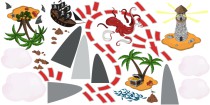 Naklejki dla dzieci ścienne ocean skarb 41571 Naklejkomania - zdjecie 2 - miniatura