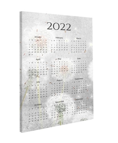 Obraz na ścianę na płótnie kalendarz 2022 64605 Naklejkomania - zdjecie 1