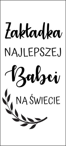 Drewniana zakładka do książki z grawerem, prezent Dzień Babci 13 - zdjęcie 2
