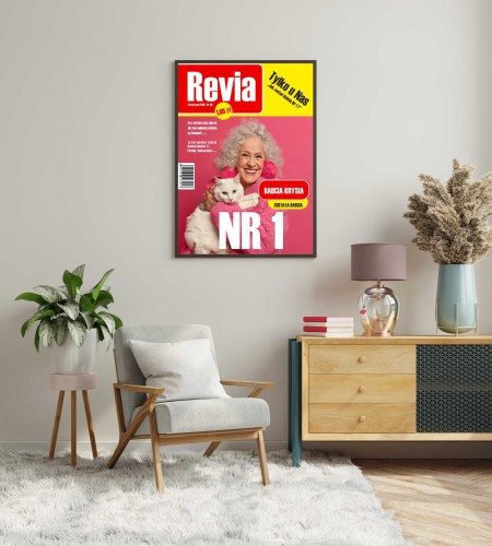 Plakat w czarnej ramce Dzień Babci gazetowy 01 - zdjęcie 2