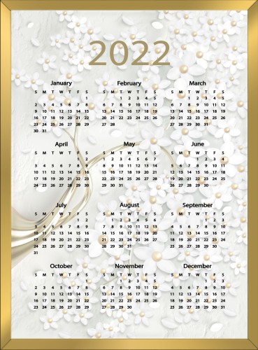 Plakat kalendarz 2022 plakat w ramie z kalendarzem 61270 Naklejkomania - zdjecie 1