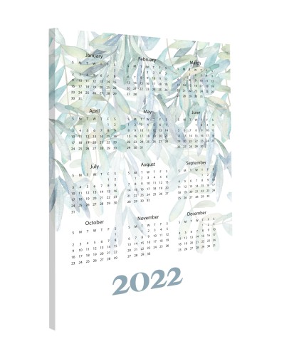 Obraz na ścianę na płótnie kalendarz 2022 64604 Naklejkomania - zdjecie 1