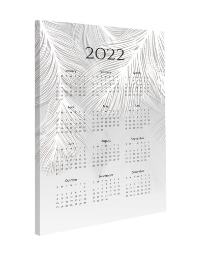 Obraz na ścianę na płótnie kalendarz 2022 64607 Naklejkomania - zdjecie 1