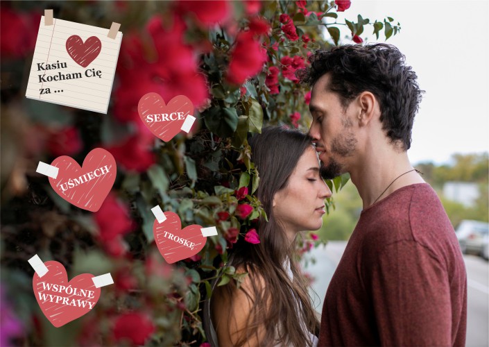 Plakat w czarnej ramce z Twojego zdjęcia Walentynki Dzień Zakochanych 61297 - zdjęcie 2