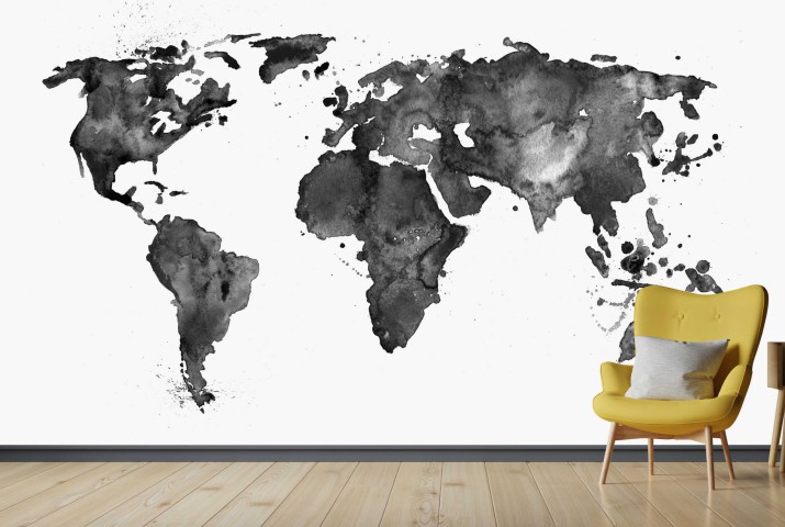 Fototapeta na ścianę mapa świata w akwareli 21044