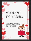 Plakat w czarnej ramce prezent na Walentynki, 20340 Naklejkomania - zdjecie 1 - miniatura