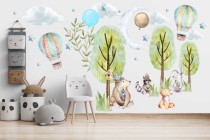 Naklejki dla dzieci na ścianę leśna polana 20186 Naklejkomania - zdjecie 1 - miniatura