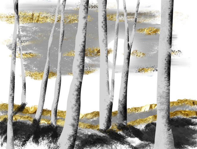 Fototapeta  ścienna   Drzewa w złocie 42041 - zdjęcie 2