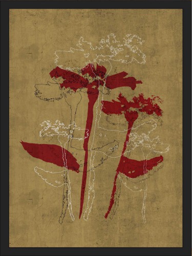 Plakat kwiat, abstrakcja 23024 Naklejkomania - zdjecie 1