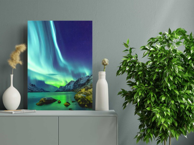 Obraz na ścianę do sypialni zorza polarna 20380 - zdjęcie 2