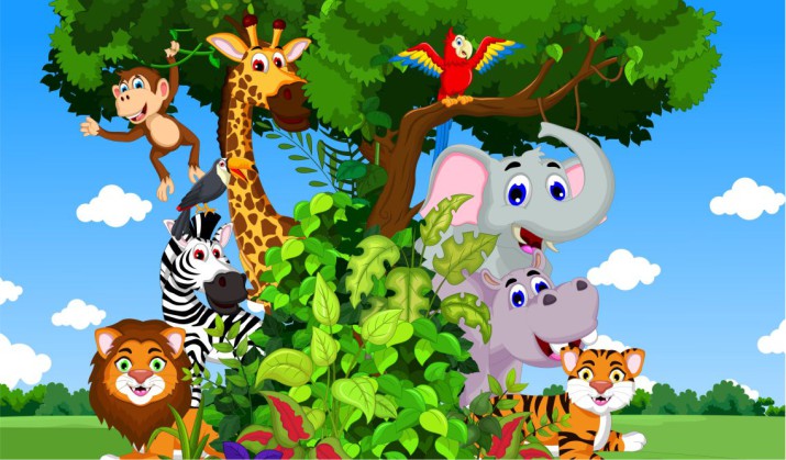 Fototapety na ścianę dla dzieci Wesołe Safari 42063 - zdjęcie 2