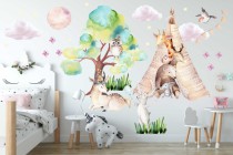 Naklejki dla dzieci na ścianę zaczarowany las 20183 Naklejkomania - zdjecie 1 - miniatura