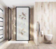 Naklejka na drzwi prysznicowe naklejka na szybę prysznicową z folii mrożonej 63713 Naklejkomania - zdjecie 1 - miniatura