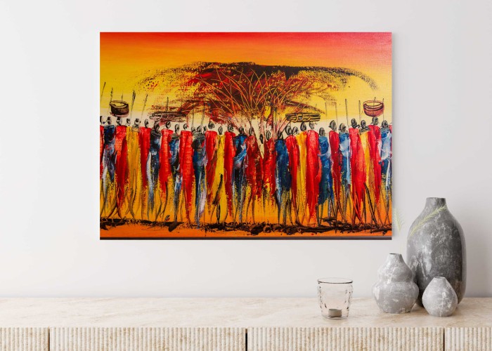 Obraz na ścianę do sypialni salonu afrykański klimat 20451 - zdjęcie 2