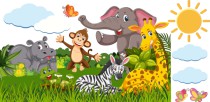 Naklejki dla dzieci safari, dżungla 22023 Naklejkomania - zdjecie 2 - miniatura
