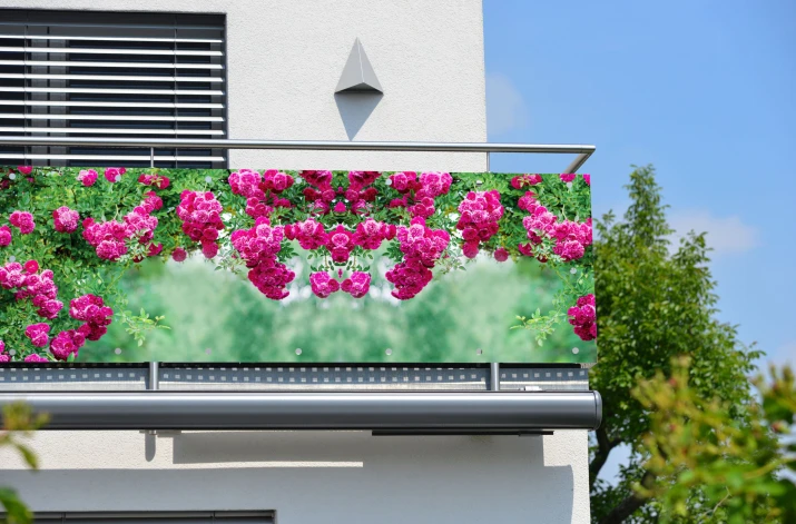 Baner ozdobny na balkon osłona dekoracyjna 67233