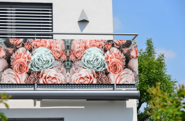 Osłona dekoracyjna baner ozdobny na balkon 67221