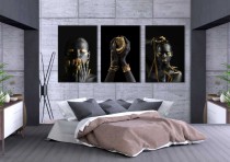 Obrazy na ścianę sypialni, salonu 20211 kobieta w złocie Naklejkomania - zdjecie 2 - miniatura
